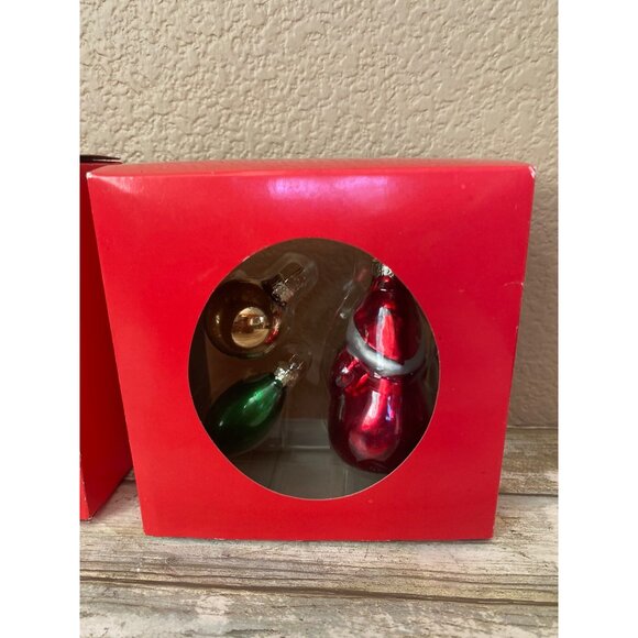 Vtg 1990s Deluxe Imports Blown Glass Ornament Lot Nutcracker Santa Angel 3 Boxes - Picture 7 of 9